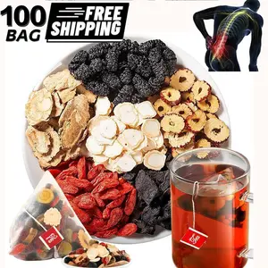 Turmeric Kidney Tea Formula - Organic Ginseng Six Treasures Tea for Men & Women, Traditional Herbal Blend for Kidney Cleanse & Natural Energy Boost