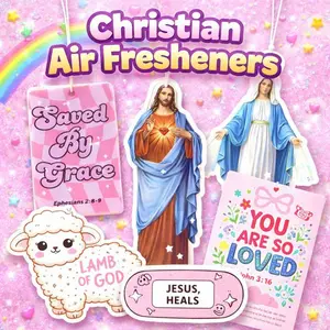 Christian Faith Car Air Freshener – Inspirational Scripture Design, Long-Lasting Scent, High-Quality Print, Perfect Gift Car Fragrance Car Aromatherapy