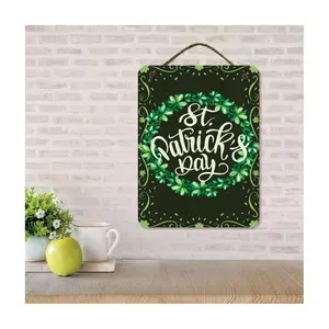 Courtside Market St. Patrick's Day Wreath 12x16Hanging Sign