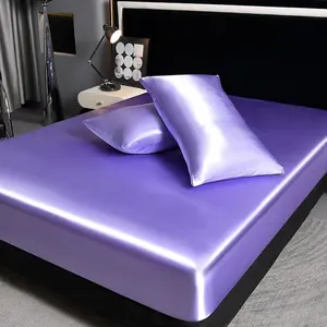 Luxury Sheer Solid Bedding Set, Wrinkle Resistant Soft Sheets with Pillowcases, Top Quality Bed Linen, Multiple Colors Available