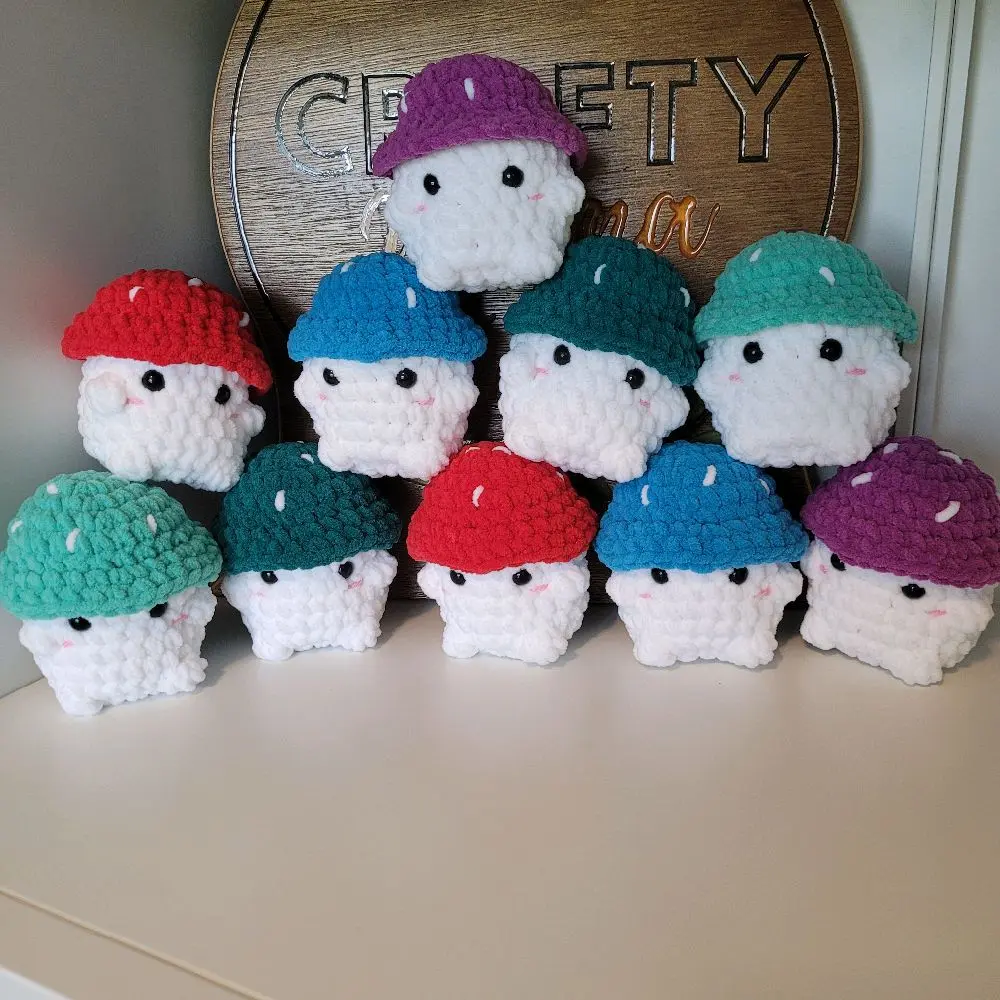 Mushroom Buddy, Squishy Stress Ball, Handmade