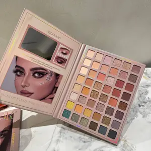 New 48-color earth-toned eyeshadow palette with matte and shimmer finishes, wholesale.New multi-color hot-selling popular women's makeup eyeshadow foundation palette