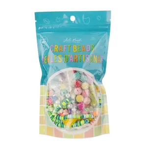 John Bead DIY Jewelry Kit for Friendship Bracelets 95g Green Craft Beads Durable Plastic Resin Acrylic Beads Easy to Use Perfect for Gifting