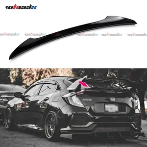 Rear Trunk Spoiler For 2016-2021 Honda Civic Hatchback, Car Trunk Exterior High Kick Tail Deck Lid Wing Lip