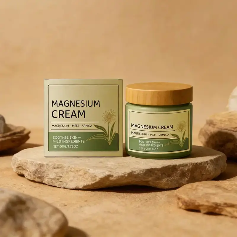 Soothing Magnesium Repair Cream for Sensitive Skin, Nourishing and Hydrating Daily Body Care Treatment to Reduce Redness - 50g, Moisturize