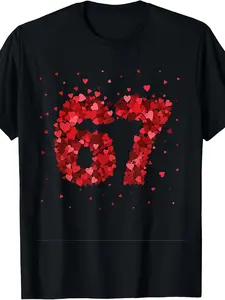 Valentines Day 67 Filled with Heart Funny six Seve