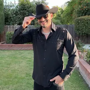 El Guapo Rhinestone Long Sleeve Shirt (Slimfit)
