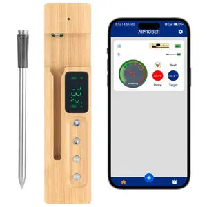 Wireless Meat Thermometer Bluetooth Meat Probe 500 Ft Range for Cooking Does not apply