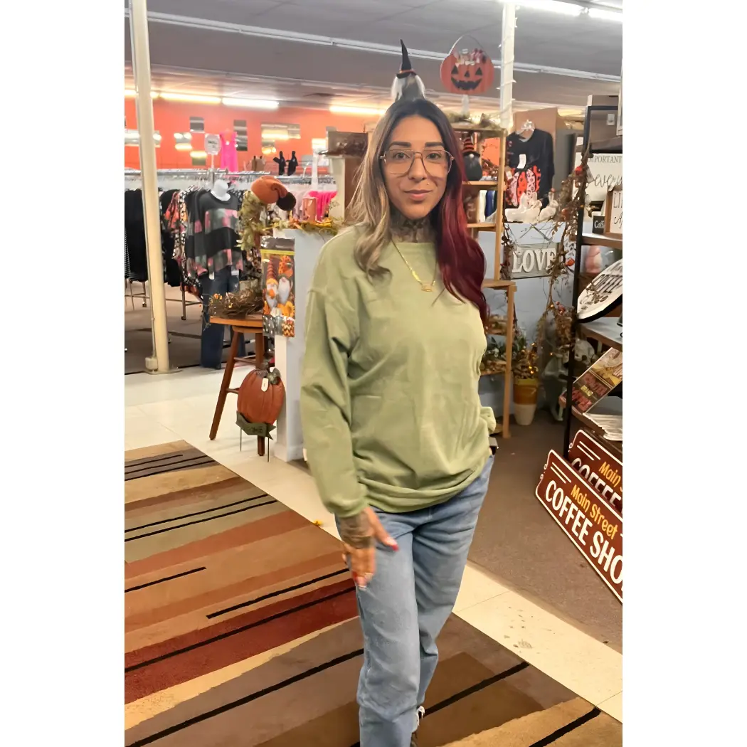 Oversized Ribbed Corded Sweatshirt