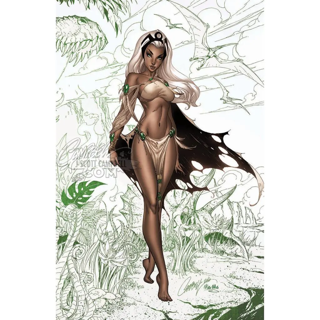 Uncanny X-Men #12 [G] J. Scott Campbell EXCLUSIVE Cover G "Storm, sketch" (2019)