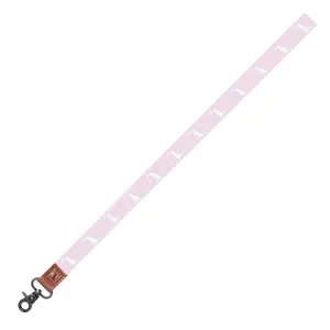 Pink Dog & Moon Long Lanyard
