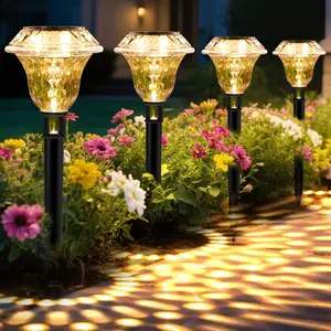 Solar Pathway Lights Garden Decor for Yard, Solar Garden Lights for Outside  Landscape Lighting, Garden Decorative for Walkway, Driveway, Yard, Landscape, Lawn (8 Pack Warm White)