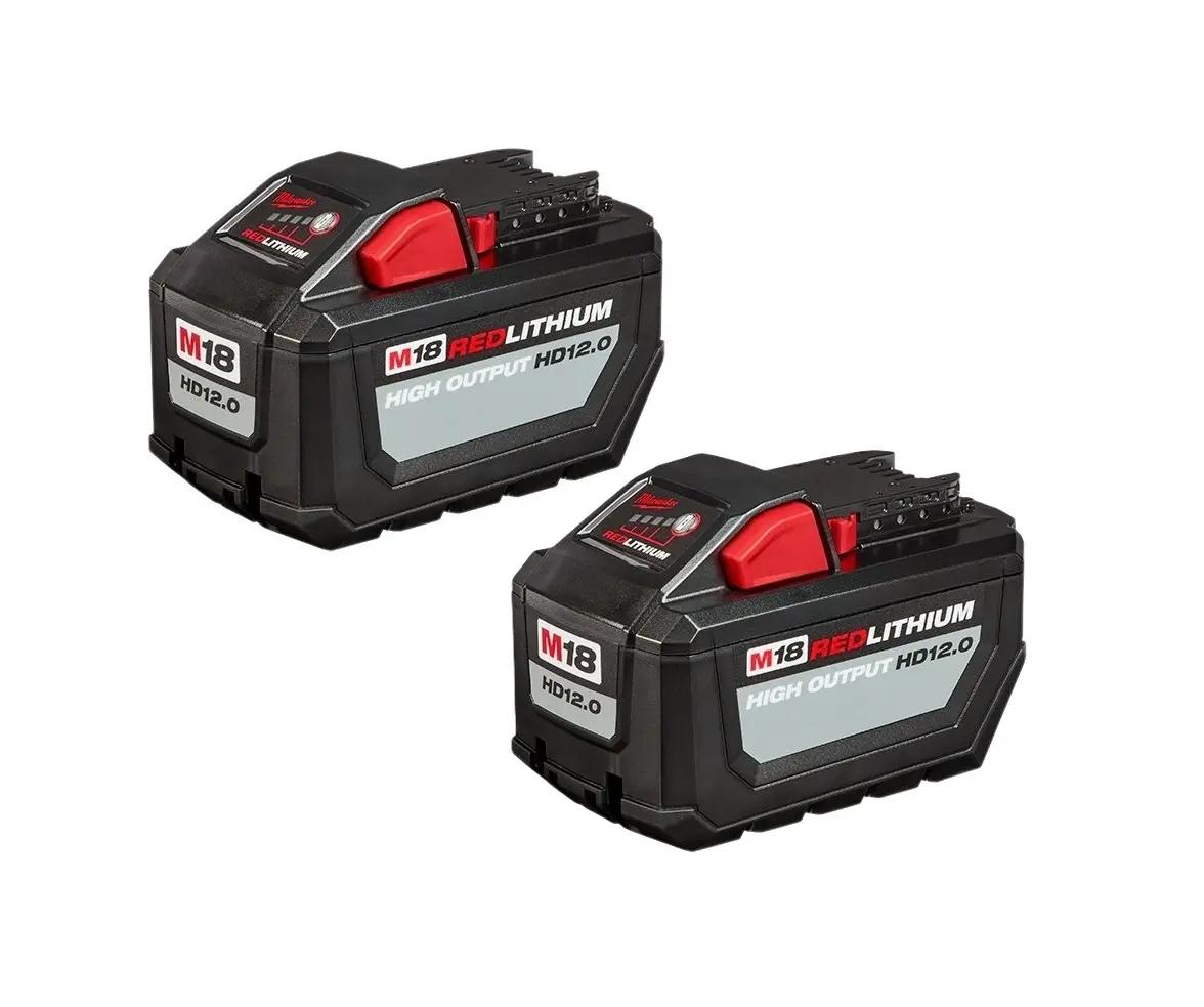 Milwaukee 48-11-1812 M18 REDLITHIUM HIGH OUTPUT HD12.0 Battery Pack - 1 or  2 Pack