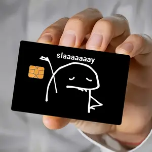 Humorous Slaaaaaay Bold Card Sticker for Bank Cards, Credit Cards, Debit Cards, Transit Cards, Room Key Cards, Skin Stickers