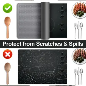 Silicone Stove Top Covers for Electric Stoves Heat Resistant Ceramic Protector Mat Durable Cooking Surface Guard Perfect Mother's Day Gift for Mom