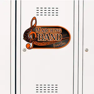 Music Note Locker Decoration Sign for Marching Band, Orchestra, Choir, and Glee Club