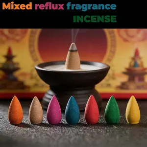 Natural Incense,50/100/150pcs Smoke Cone Reflux Tower Incense, Home Fragrance Aroma for Living Room Bedroom, Home Supplies, Scented