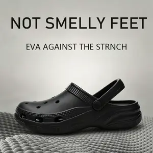 EVA platform perforated sandals that prevent foot confinement and odor; lightweight, sweat-resistant hollow slides; easy to clean, suitable for indoor/outdoor use at pools and for fishing.