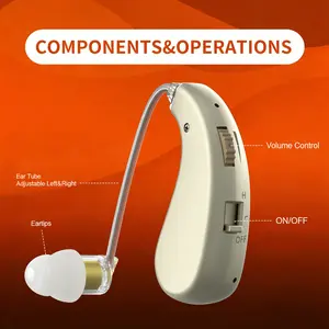 Adult Hearing Loss Invisible Amplifier, Magnetic Charging Box, 24+96 Hours Run Time, Noise Reduction, Natural Sound, Ergonomic Design, USB Charge