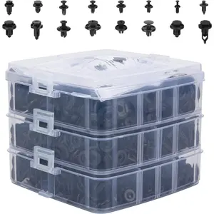 620-Pack OEM-Plastic Retainer Clips – Military-Fender Rivet Kit with 16 Universal Sizes, Quick-Clip Design for Toyota/GM//Honda (Tool-Installation + User Guide)