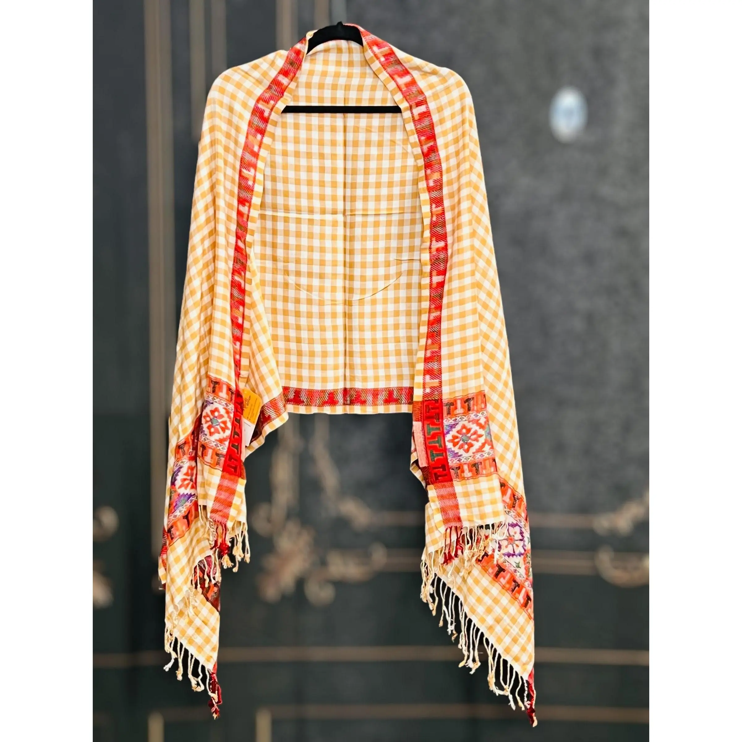 Soft cotton shawl