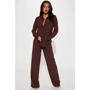 Makenzie Pant Set - Brown