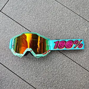 Donut Style Motorcycle Goggles Windproof UV Protection Riding Glasses Trendy Outdoor Cycling Motocross Goggles for Helmet Use