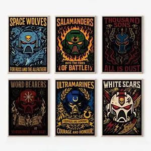 Warhammer 40k Blood Angels Poster: Gaming Art - Space Marine Wall Decor, Game Warhammer 40K Wall Art, Warhammer 40k Blood Poster, Wall Art, Wall decor, Home Decor