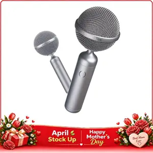 【AudioWow-P】All-in-One Wireless Karaoke Microphone with Magic Vocal Remover – HiFi Sound, Wireless Duet Mode, 6 Sound Effects, Anti-Feedback, Portable Party Speaker – Perfect for Singing, Parties, Family Fun & Ideal Gift for Music Lovers & Teens