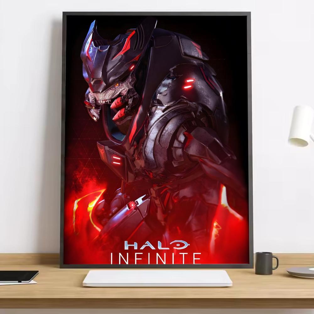 Game H-Halo Cool I-InfiniteS Painting Calligraphy HD Canvas Poster living room bedroom bar aesthetic decoration