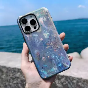 Y2k Seabed Dreamy Phone Case, Fresh Romantic Cover, Suitable for Iphone 11/12/13/14/15/16/17 Pro Promax Plus Air