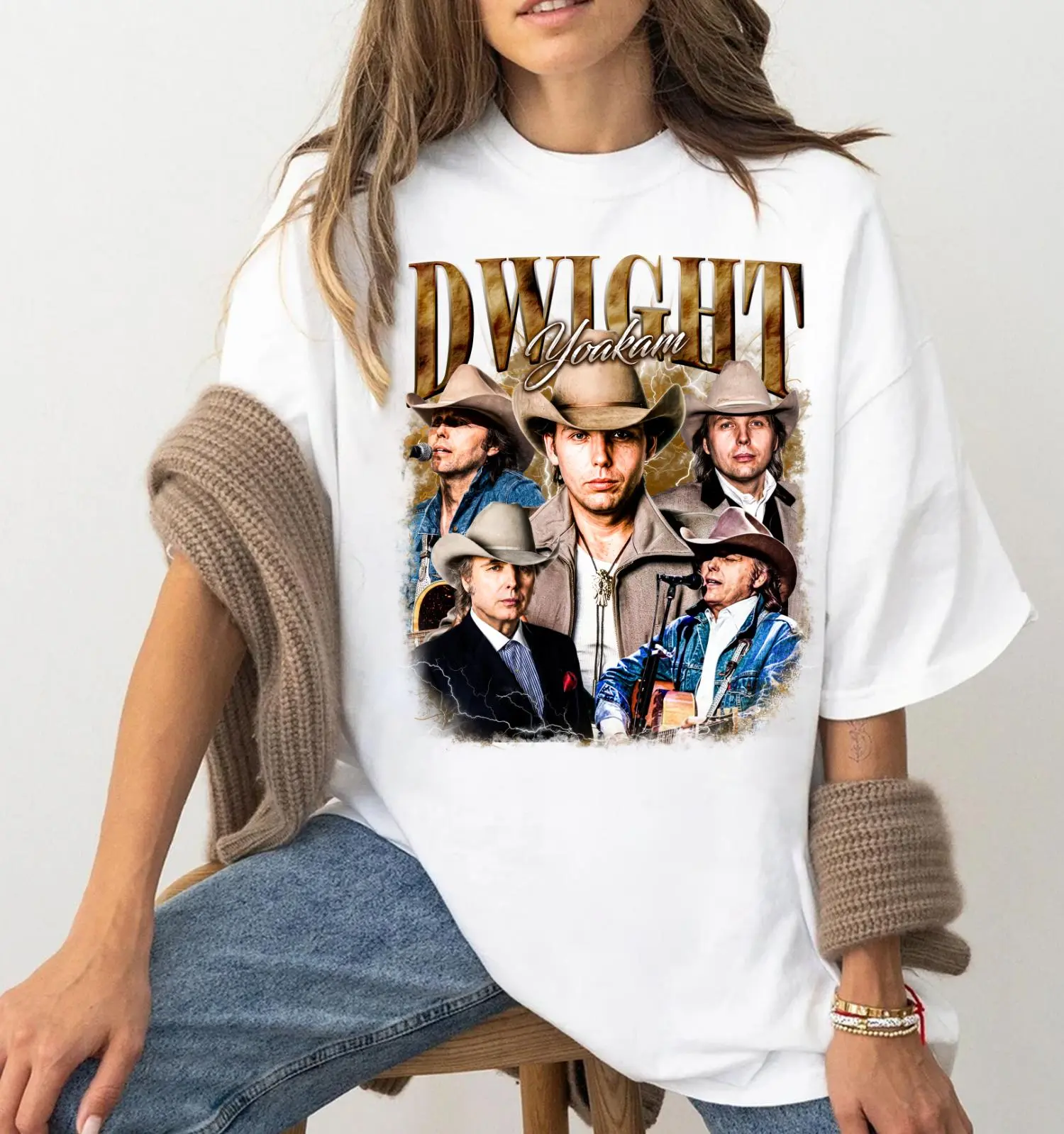 Dwight Yoakam Bootleg Shirt, Retro Country Music Graphics Tee, Gift For Men And Women 3