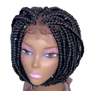 Box Braided wig , Box Braids , Closure braids, Glueless braid.