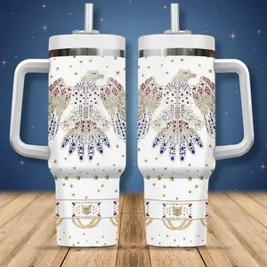 Elvis Tumbler 20oz 40oz, Rock Music Tumbler Cup, Stainless Tumbler, With Straw Gift For Fan Perfect for Office, Home