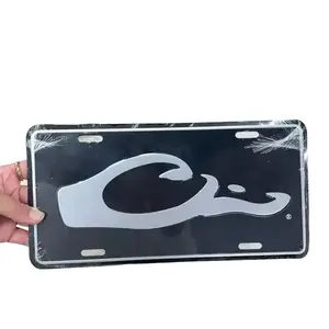 Drake Head License Plate - Black Classic Design with Unique Drake Head Logo - Versatile Options for Personalized Vehicle Appearance