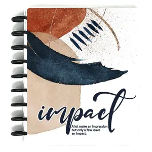 Bind'N Loose IMPACT Dark Abstract Cover Discbound Journal