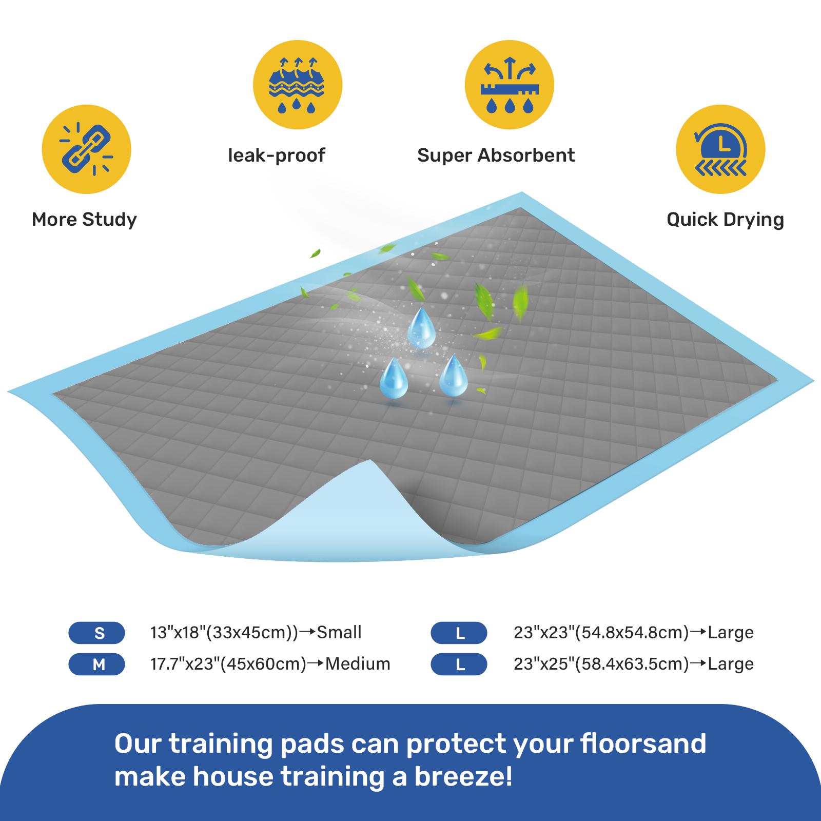 Portable Multi-Purpose Pet Pee Pads  Multiple sizes and styles ， Universal Training Pads for Dogs & Cats, All-Scene Fit for Travel, Crates & Litter Boxes