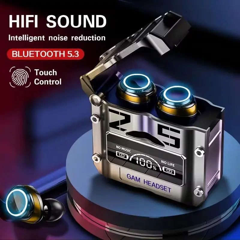 M25 Wireless Bluetooth Headphones with Touch Control and Active Noise Cancellation Earbud