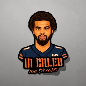 Caleb Williams Sticker - Chicago Sports - Windy City Football Legend - Bears Decal