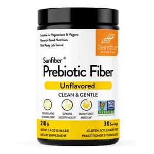 【Sandhus】Prebiotic Fiber Powder, Organic Prebiotics & Probiotics for Digestive & Gut Health - Beat the Bloat & Say Goodbye to Meal Time Discomfort 0.46 LBS Healthcare Edible Fitness Supplement Dietary Optimum