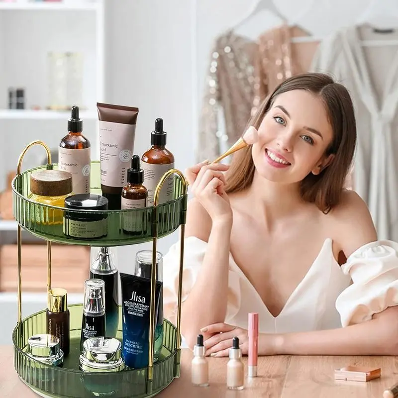 Rotating Makeup Organizer for Vanity, High-Capacity Skincare Clear Make Up Storage Perfume Organizers Dresser Organizer Countertop 360 Spinning (Purple, 3 Tier) Rotating Makeup Organizer for Vanity, High-Capacity Skincare Clear Make Up Storage Perfume Organizers Dresser Organizer Countertop 360 Spinning (Purple, 3 Tier)