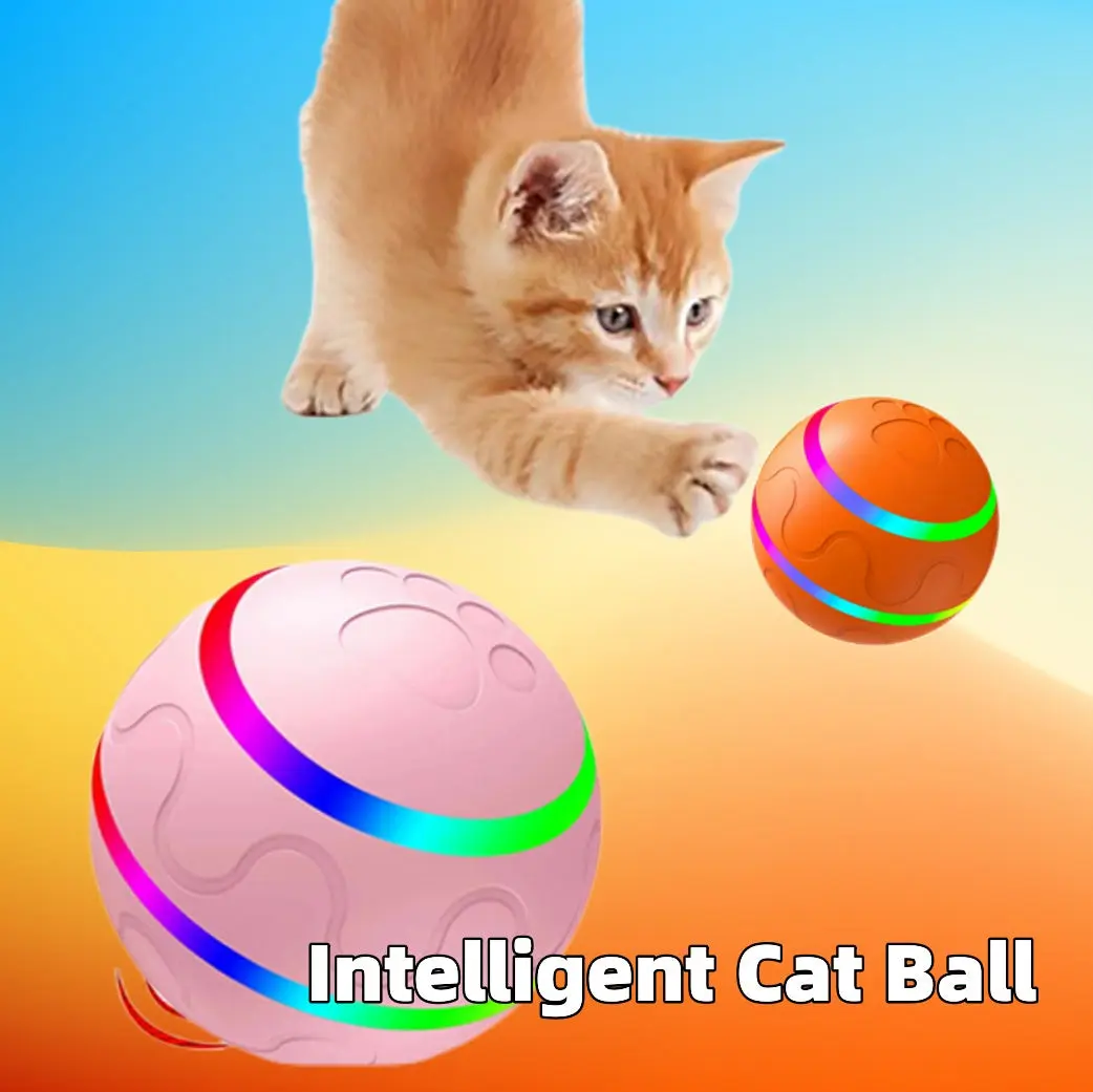 Wicked Ball Smart Cat Toy — Self-Rotating Interactive Ball with Remote
