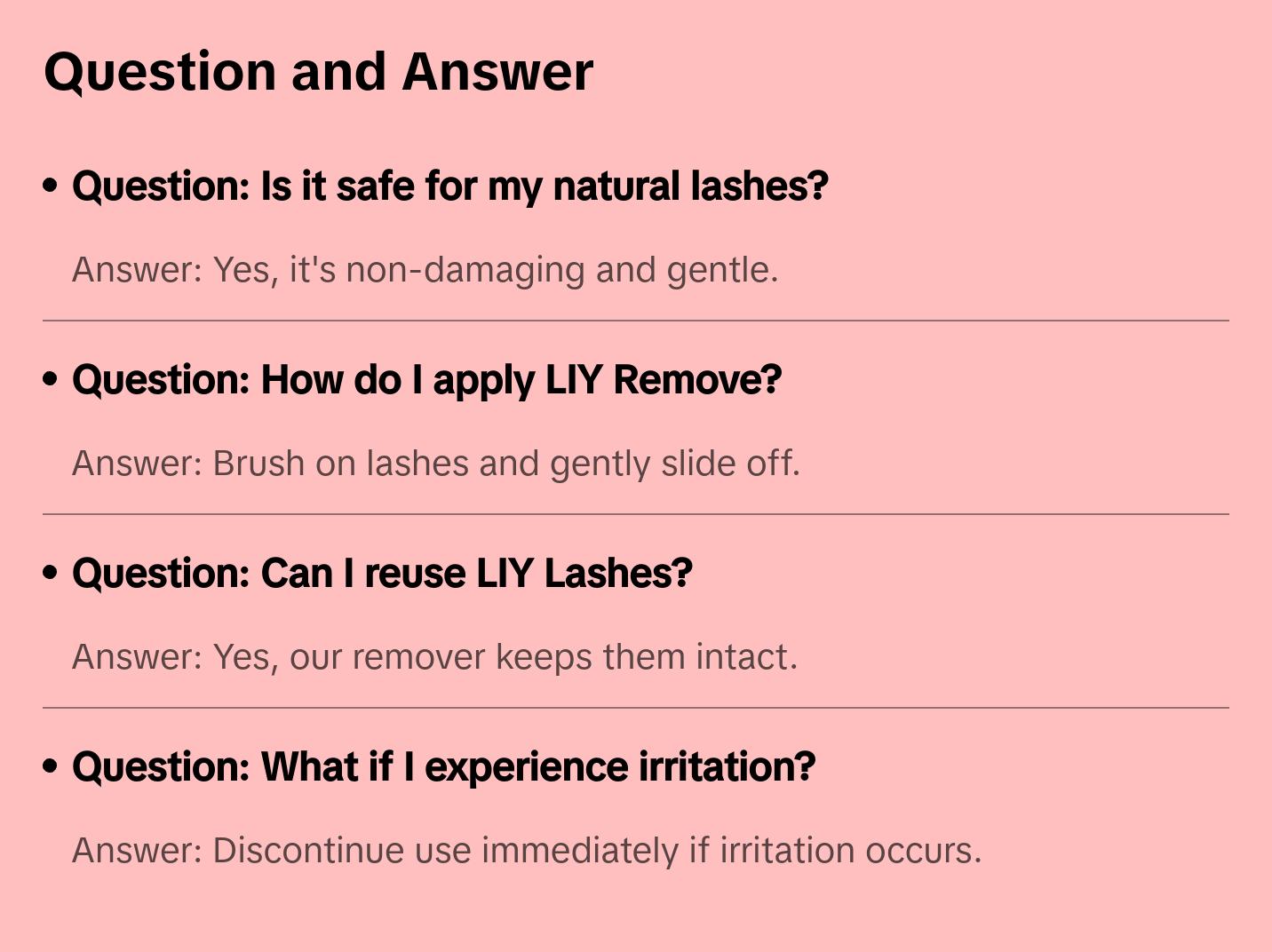 LIY Remove - oil based non damaging diy eyelash remover DIY lash cluster remover easy removal