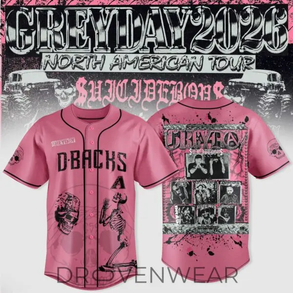 Arizona Diamondbacks Greyday 2026 North American Tour Jersey HG