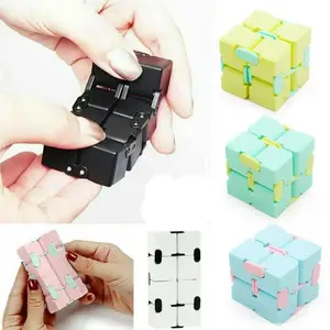 Infinity Cube Fidget Toy Mini Puzzle Stress Relief Sensory Flip Toy Anti Anxiety Focus Desk Toy for Kids Adults Gift