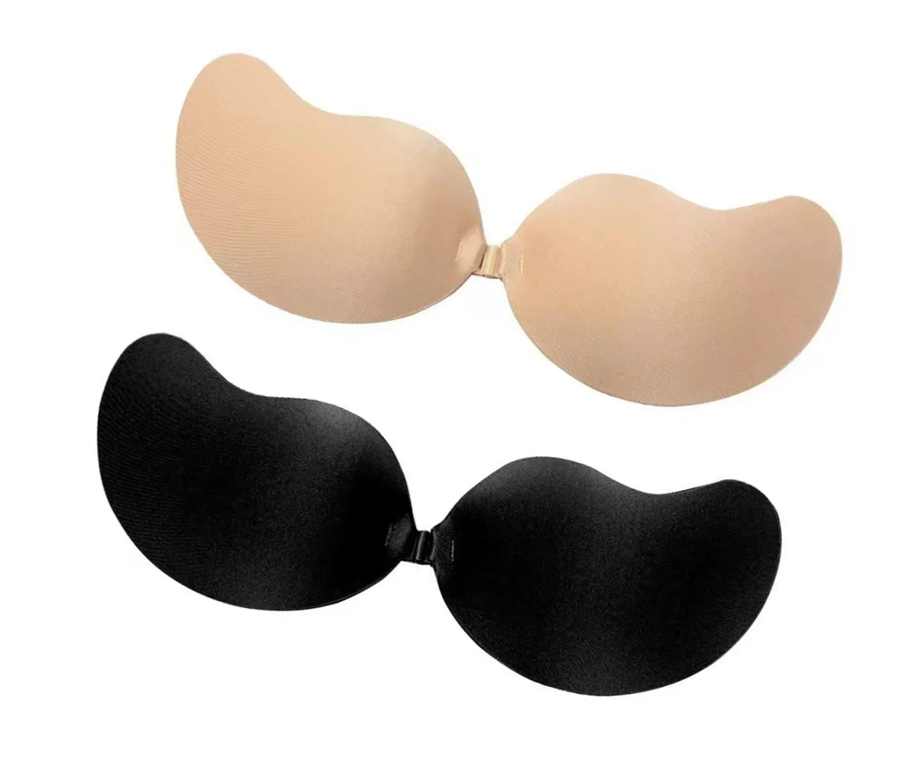 Invisible Sticky Push Up Bra - Strapless Backless Adhesive Breast Lift Bra for Wedding Dresses, Evening Gowns - Reusable, Skin-Friendly