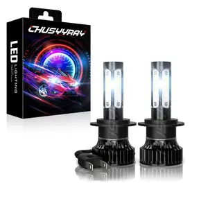 2X H7 Super Bright LED Headlight Bulbs Kit High Low Beam 6000K White