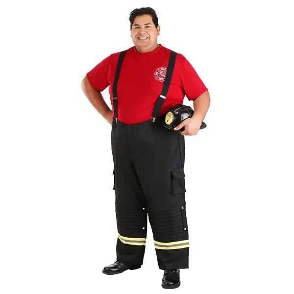 Plus Size Fire Captain Men's Costume