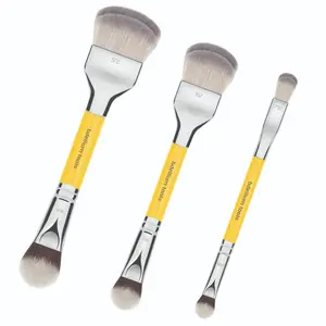 Bdellium Tools Professional Makeup Brush Studio Double-Ended Double Dome Blender / BDHD Brush 3pc. Set with 973, 961, 795