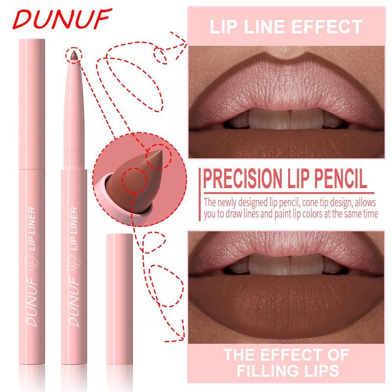 Waterproof Lip Liner Set, 12pcs/set Matte Lip Liner Kit, Easy-Coloring Lip Liner Pencils Suitable for All Occasion, Makeup Products for Girls and Women, Tinted Lip Liner